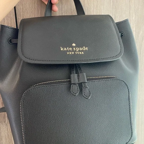 kate spade | Bags | Kate Spade Darcy Flap Backpack New Black  display picture 1